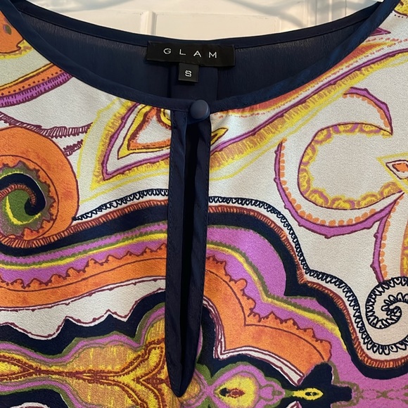 Navy Dress with quarter length sleeves. Great condition. - Picture 2 of 3